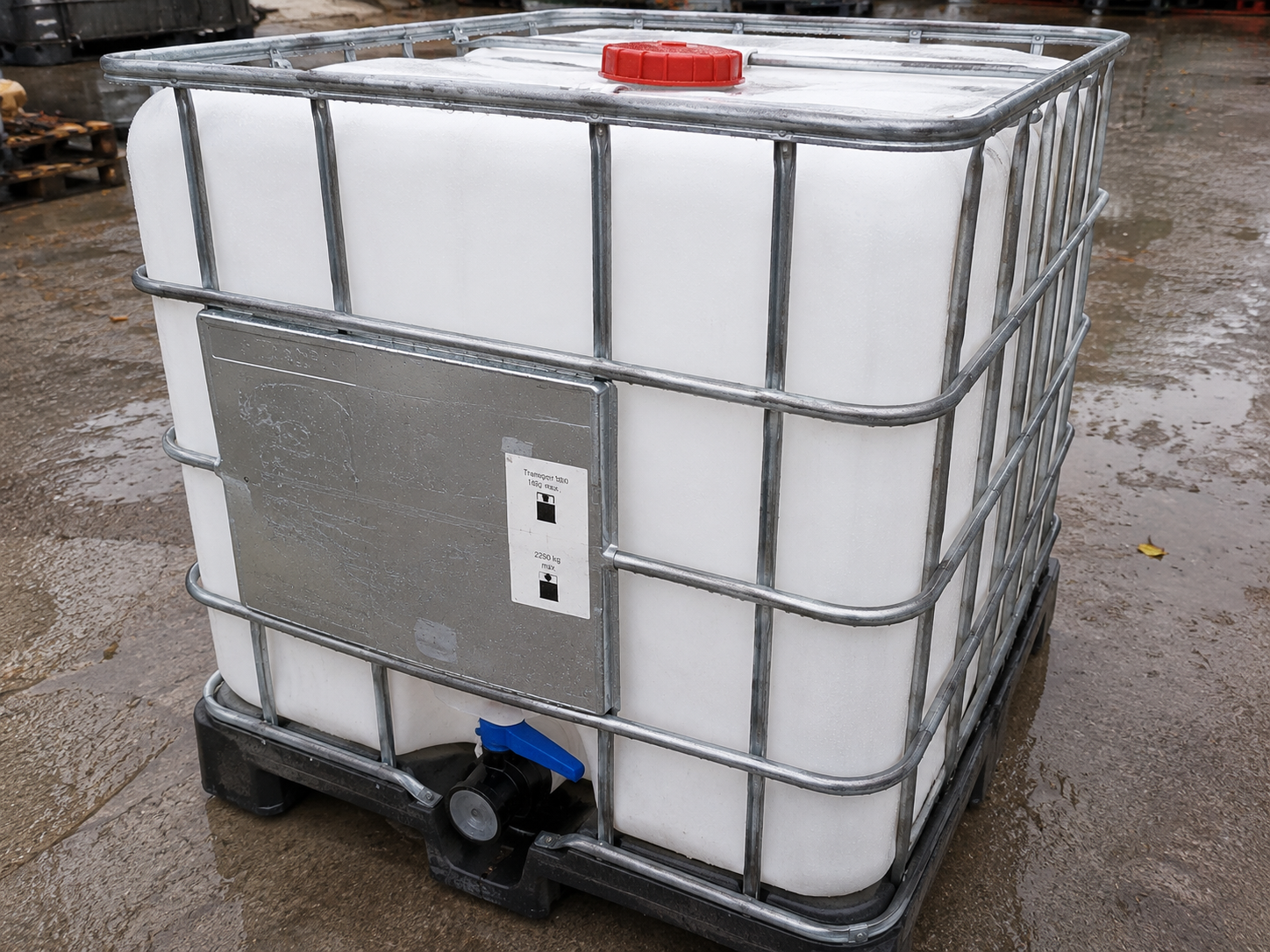 Reconditioned IBCs ready for outbound freight